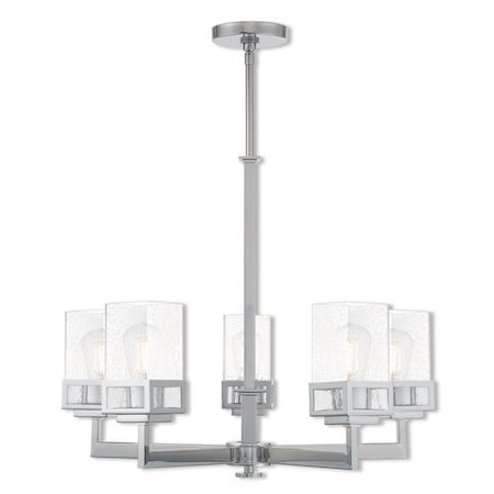 Livex Lighting Harding 5 Light Polished Chrome Chandelier 40595-05